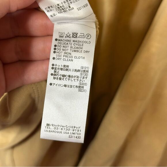 Moussy Vintage Beige Form Blouson-Sleeve Blouse Top Sz XS Quiet Luxury Preppy - Picture 9 of 9